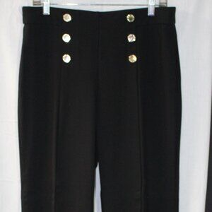 Anne Klein, Size Large, Black wide leg pants